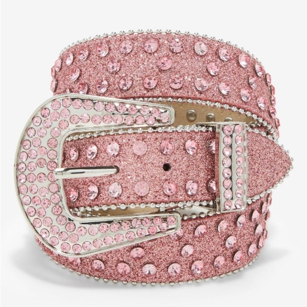 Hot Topic Glittering Pink Rhinestone Belt